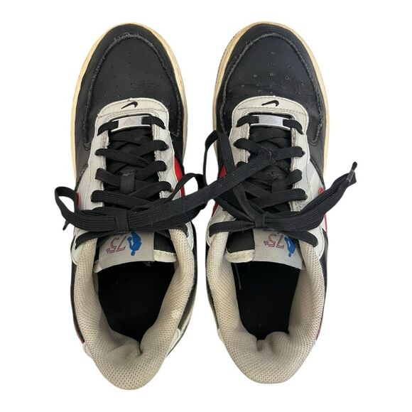 Nike Air Force 1 LV8 EMB (GS) Black Red Gray Sneakers Youth 7 - Picture 8 of 9